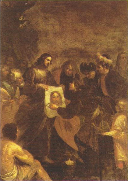 Gesu consegna la sua immagine ad Anania